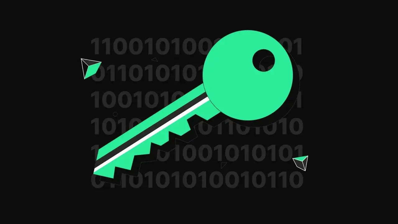 Chiave digitale su sfondo binario, simbolo di accesso e sicurezza. Comprendere il insider trading significato è fondamentale per la trasparenza.