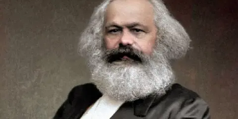 Ritratto di Karl Marx, figura chiave per comprendere il marxismo significato.