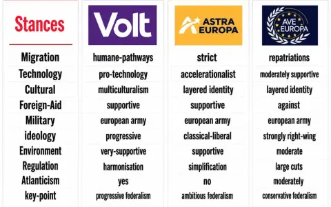 Confronto tra posizioni politiche: migrazione, tecnologia, cultura. Spiegazione semplice del federalismo progressivo e ambizioso.