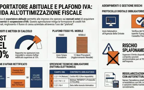 Guida all'ottimizzazione fiscale: il plafond IVA per esportatori abituali. Il significato del plafond è cruciale per gestire crediti IVA e flussi di cassa.