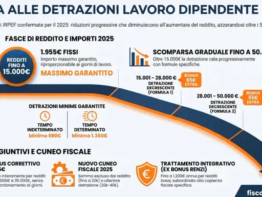 Guida alle detrazioni IRPEF 2025: come funziona la detrazione irpef cos'è, con importi e fasce di reddito.