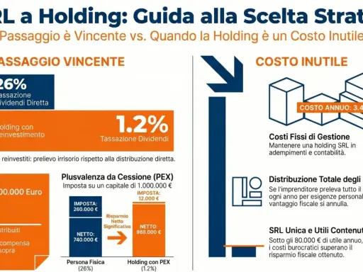 Confronto tra SRL e Holding: la Holding SRL può essere un costo inutile se non gestita strategicamente, con costi fissi annuali.