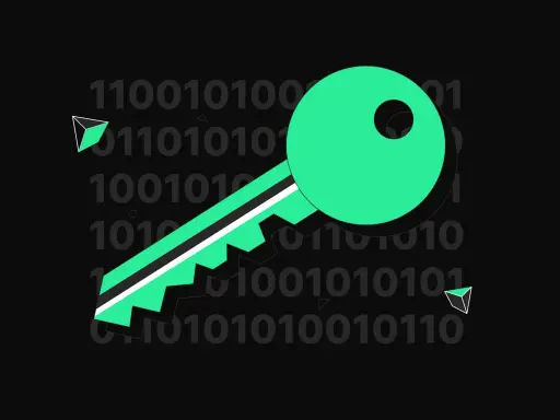 Chiave digitale su sfondo binario, simbolo di accesso e sicurezza. Comprendere il insider trading significato è fondamentale per la trasparenza.
