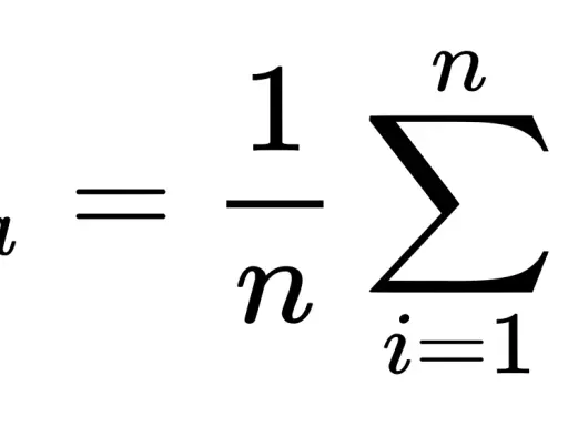 La formula per calcolare la media aritmetica: Ma = 1/n * sommatoria di xi da i=1 a n.