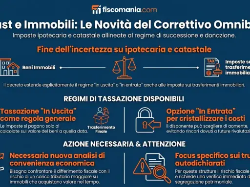 Novità su trust e immobili: imposte ipotecarie e catastali allineate. Analisi economica necessaria per valutare convenienza e rischio fiscale.