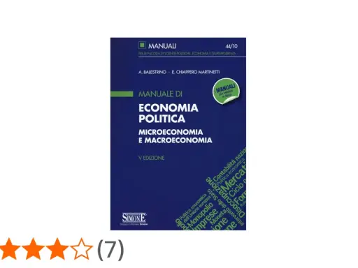 Copertina del manuale "Economia Politica: Microeconomia e Macroeconomia", V edizione.