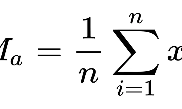 La formula per calcolare la media aritmetica: Ma = 1/n * sommatoria di xi da i=1 a n.