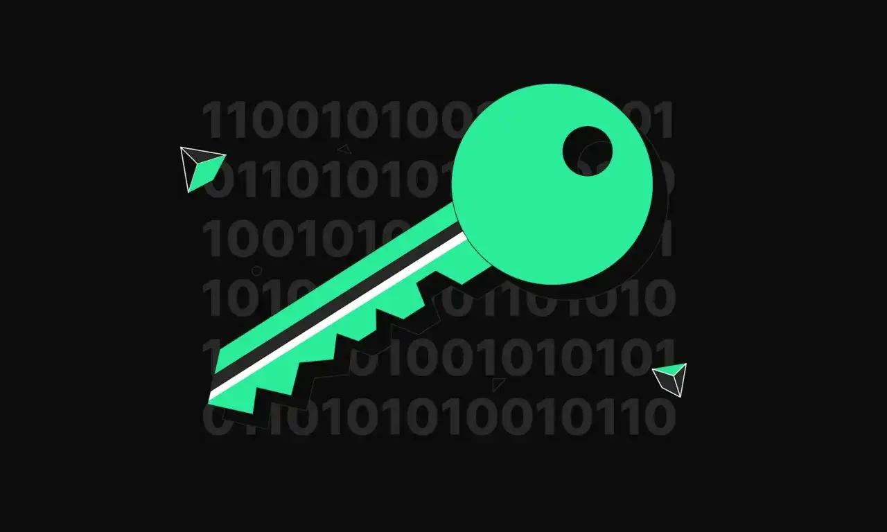 Chiave digitale su sfondo binario, simbolo di accesso e sicurezza. Comprendere il insider trading significato &egrave; fondamentale per la trasparenza.